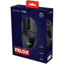 Trust USB optinė žaidimų pelė GXT 109 FELOX 25036, 6400 DPI, 6 mygtukai, optinė, daugiaspalvė ap&scaron;vietimas, 1.5m laidas
