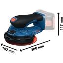 Bosch Akutoitel Eccentriline lihvija GEX 18V-150-3 0601372903, 18 V, 1.4 kg, 150 mm, harjadeta mootor, 5000-10000 p/min