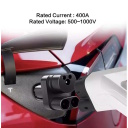 EV Charge CCS2 Tesla adapteris, skirtas 120A nuolatinės srovės (DC) Tesla įkrovimui per CCS Combo 2 jungtį, juodas