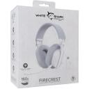 White Shark Ausinės FIRECREST-W, 160g, Balta, 20Hz-20KHz, 126dB&plusmn;3dB, 18 omų, Bluetooth, Įmontuotas mikrofonas