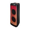 Blaupunkt PartyBox dokstacija PB12DB, 1600 W, 8 h akumulatora darbības laiks, Bluetooth, 2xKaraoke, LED apgaismojums