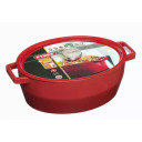 Pot 5.8L PYREX oval cast iron 33cm/red 33SC5AC33 Pyrex