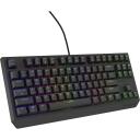 Genesis Mehāniskā Spēļu Tastatūra THOR 230 TKL NKG-2077, 87 taustiņi, USB, RGB, Outemu Red slēdži, TKL dizains