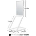 Rio Kodu ja eemal LED meigiveegel MMAW-EU/1,0, 15 &times; 15 &times; 3cm, 1x/10x suurendus, laaditav USB-C kaudu, puutetundlik juhtimine