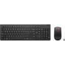 Lenovo Klaviatuur ja hiir komplekt 4X31R64481, 2.4 GHz, 3 nuppu, must, pritsmegavastane, QWERTY, traadita