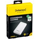 Intenso Power Bank XS20000 20000 mAh, 3.1 A, 5 V, 1x USB-A, 1x USB-C, baltas