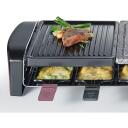 Severin Grill RG 9645, 1400 W, must, 8 pann, looduslik kivi plaat, elektriline, reguleeritav termostaat