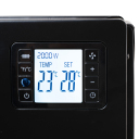 Kompakts konvekcijas ventilatora sildītājs ar tālvadības pulti 2000 W 3 jaudas līmeņi līdz 30 m² Melns CR7739 Camry