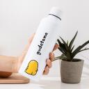 Paladone Gudetama ūdens pudele PP13291GUD, 500ml, nerūsējo&scaron;ais tērauds, balta, oficiāli licencēts produkts