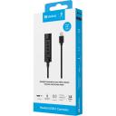 Sandberg Austiņas 136-73, USB-C - Combo, 1.5m, Melna, MiniJack 4-pole (female), USB-C (male)
