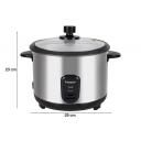 Beper Rīsu Tvaicētājs P101VAP001, 400W, 1l, stikla vāks, tērauda konstrukcija, nepiedego&scaron;a bļoda, tvaicē&scaron;anas paplāte