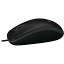 Logitech USB optiline hiir B100/910-003357, 800 DPI, 3 nuppu, 1.8m kaabel, ambidekstriline, must