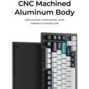 Keychron Klaviatuur Q1M-M4 RGB, 81 nuppu, 2.4 GHz, Bluetooth 5.1, mehaanilised l&uuml;litid, PBT klahvid, 1000 Hz, must