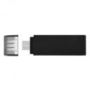Kingston USB M&auml;lupulk DataTraveler 70 DT70/128GB, 128 GB, USB Type-C, must, USB 3.2 Gen 1, 1000 MB/s, 900 MB/s