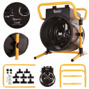 Elektriline tööstuslik / garaaži kütteseade 2000 W ventilaatoriga reguleeritav termostaat IPX0 kaitse G80409 GEKO