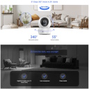 Ezviz H6C CS-H6c-4MP-W1 Siseruumide Panoraamne 4MP 2K Nutikas AI P&ouml;&ouml;ratav 360&deg; Kaamera MicroSD / &Ouml;&ouml;n&auml;gemine Valge