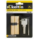Keltin spynos cilindras 30/40 K02608, 30/30mm, &scaron;lifuotas žalvario spalvos, 3 raktai, 25000 ciklų, aliuminis, ZnAl mechanizmas
