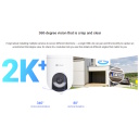 Ezviz HB8 Lite 2K⁺ CS-HB8c-R100 Akumulatora Pan & Tilt Viedā Wi-Fi Āra Kamera Krāsu Nakts Redze Balts