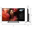Manta televizors 40LFV125E, 1920x1080, 40 collas, 3 HDMI, 2 USB, 60 Hz, 5.1 Dolby Digital Plus, Wi-Fi, Viesnīcas režīms