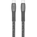 Rivacase USB-C į USB-C KABELIS PS6105GR21, 2.1m, 3A, 480Mbps, variniai laidai, plok&scaron;čia konstrukcija