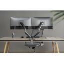 Gembird LCD monitori kinnitusk&auml;si MA-DA2-05, 17-32 tolli, 2 monitori, 18 kg, VESA 100 x 100 mm, hall
