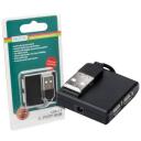 Digitus USB centrmezgls, 4 porti, DA-70217, 4 x USB 2.0, 480 Mb/s, melns