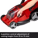 Bezvadu zāles pļāvējs RASARRO 36/40 (2x4.0Ah), EINHELL, 34132, 40 cm grie&scaron;anas platums, 50 l kolekcijas kaste, 6 augstuma regulē&scaron;anas pakāpes, 500 m&sup2; ieteicamā platība