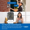 Tapo video durvju zvans, TP-Link, Tapo D210, 3 MP, 1.18 mm, F1.8, IP65, H.264, Micro SD līdz 512 GB