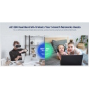 Ruijie RG-EW1300G | 1300 Mbps Wi-Fi 5 Kahe Sagedusalaga Mesh Juhtmevaba Ruuter — 3× Gigabit LAN Porti, 5× 4.5 dBi Antennid, 5 GHz, Must Korpus