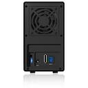 Raidsonic ICY BOX ārējais RAID sistēma IB-RD3620SU3, AC 120/230 V, USB 3.0, eSATA, 3.5" HDD, 2x3.5" HDDs, JBOD, 1 ventilators