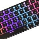 White Shark Mehāniskā tastatūra ASHIKO-2-B-US-RED.SW, 61 taustiņ&scaron;, USB 2.0, sarkanie slēdži, 1.5m vads, RGB apgaismojums