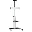 Logilink TV statīvs BP0025, 37-70", maks. 50 kg, regulējams augstums 166.9-206.9 cm, 4 riteņi, VESA 200x200-600x400