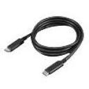 Lenovo USB-C kaabel 1m, 4X90U90619, 1 m, 10 Gbit/s, 100 W, must, USB 3.2 Gen 2, 4K tugi