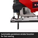 Einhell Akutoiteline saag TP-JS 18/135 Li BL 4321260, 135mm, 10mm, 3500min-1, harjadeta mootor, LED valgus
