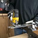 Saag 750W - 10 tarvikut, POWERPLUS, POWXBOX030, 6 mm teras, 100 mm puidus ja plastikus, reguleeritav kiirus.