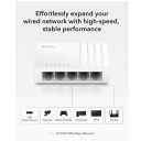 NetSwitch 5-Port Gigabit Slēdzis USB-C Baro&scaron;ana IGMP QoS Cikla Novēr&scaron;ana Balts Cudy GS105U