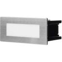 Emos LED Sissehitatud Seinalamp AMAL ZC0108, 12 x 5 cm, 1,5 W, Soe Valge, IP65, 60 lm, Alumiinium, Klaas