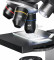Mikroskoop NATIONAL GEOGRAPHIC 40X-1280X eksperimentaalse komplekti ja nutitelefoni adapteriga