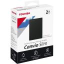 Toshiba V&auml;line k&otilde;vaketas Slim HDTD320EK3EA, 2000 GB, 2.5", USB 3.2 Gen 1, Must, parooli autentimine