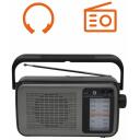 Manta Pārnēsājamais radio MARDI919BK, 230V, 0.5kg, FM/AM, USB-C, austiņu ligzda, teleskopiskā antena