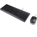 Lenovo Essential juhtmega klaviatuur ja hiir 4X31R64439, 1.8m, 1600DPI, must, USB, t&auml;issuuruses, hiir kaasas