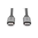 Digitus &Uuml;henduskaabel DB-300220-010-S, 1m, 5Gbit/s, 60W, USB Type C M/M, CU, kahekordne kaitse