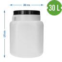 Kvadratinis Būgnas, BROWIN, 360430, 30 L, baltas, su rankenomis