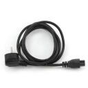 Gembird Кабель питания PC-186-ML12-0.5M 0.5 м, одобрен VDE, вход Schuko, выход C5, черный