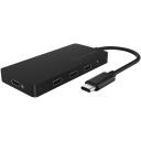 Raidsonic 4-portu centrmezgls IB-HUB1429-CPD, 4x USB-C, USB strāvas padeve līdz 100 W, alumīnijs, plastmasa