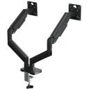 Gembird stiprinājuma roka MA-DA2-06, maksimālā slodze 20 kg, minimālais ekrāna izmērs 43.2 cm, maksimālais ekrāna izmērs 81.3 cm