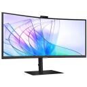 Samsung monitors LS34C652VAUXEN, 3440x1440, 100Hz, 5ms, 1xHDMI, 1xDP, 1xUSB-C 90W, 2xUSB 3.0, LAN, ieliekts, web kamera, gļo&scaron;niki