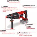 Einhell Professionaalne Akutoitel L&ouml;&ouml;ktrell TP-HD 18/26 D Li BL 4514270, 18V, 2,6J, 26mm, 13mm, 40mm, SDS-Plus, LED valgustus