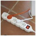 Emos Pikendus P1525R, 5m, 5x2P+PE, 3680W, PVC, l&uuml;liti, laste kaitse