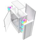 Gembird Корпус компьютера Midi Tower Fornax 4000 ARGB CCC-FC-4000W, 330x200x430mm, 2x3.5HDD, 3x120mm вентиляторов, белый
